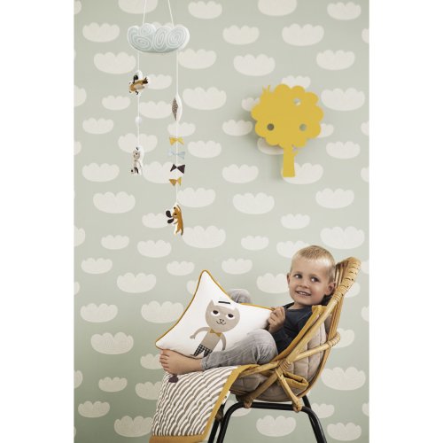 Papier peint Nuage - Mint